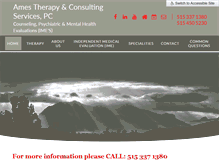 Tablet Screenshot of amestherapy.com